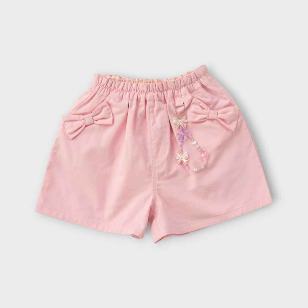 Sweetie Bow Pink Shorts — กางเกงชมพูโบว์แสนละมุนของหนูน้อยคนดี