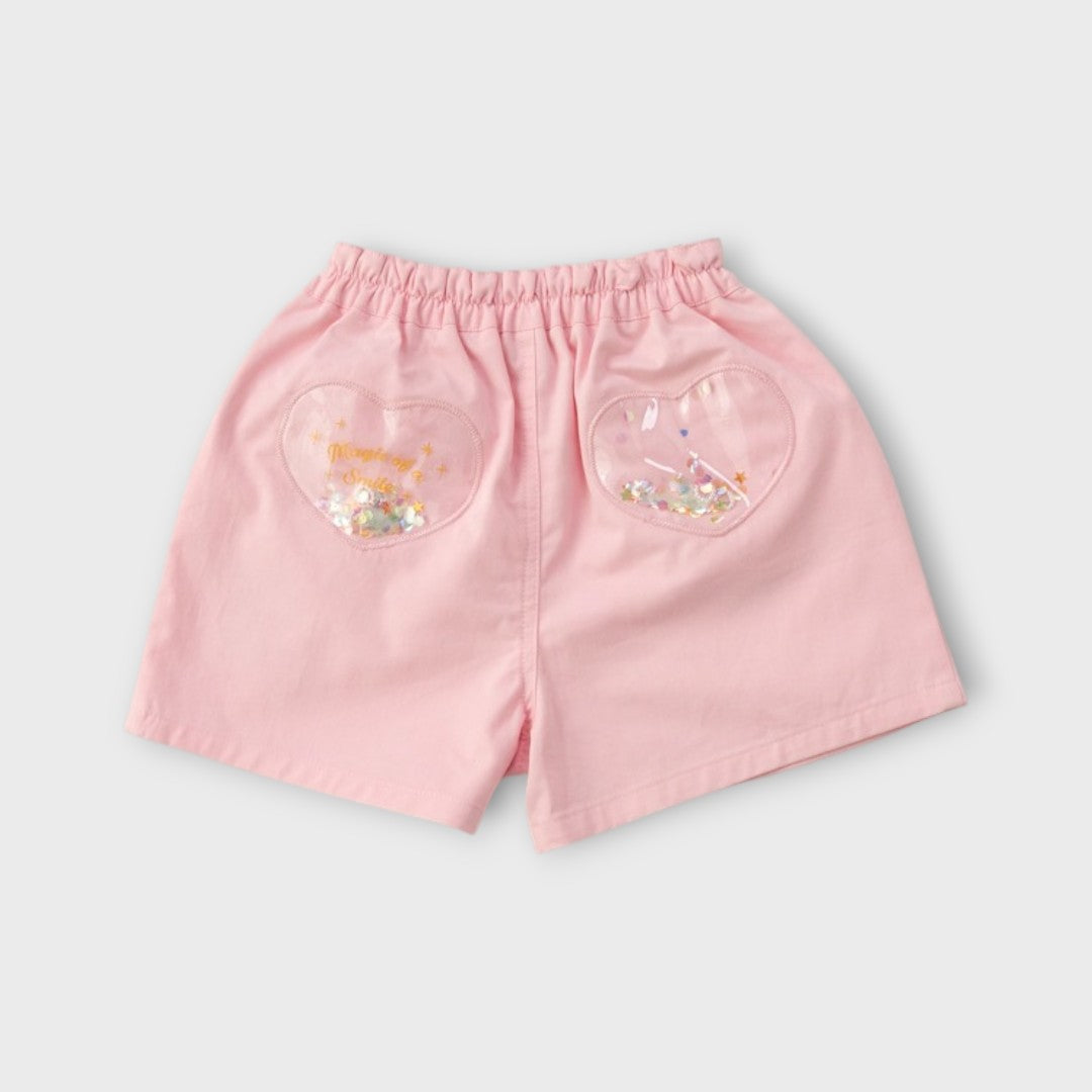 Sweetie Bow Pink Shorts — กางเกงชมพูโบว์แสนละมุนของหนูน้อยคนดี