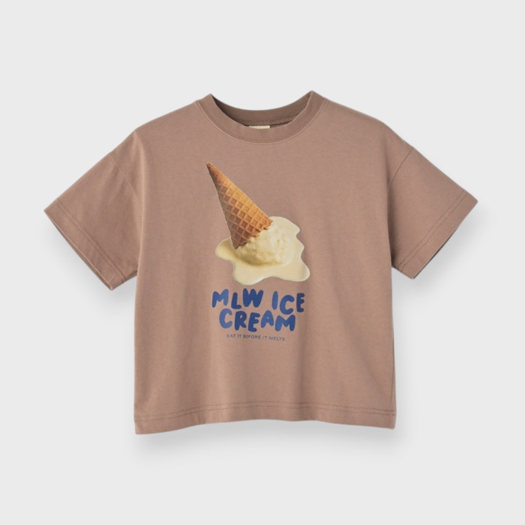 BOLD ICE CREAM GRAPHIC T-SHIRT (90CM）