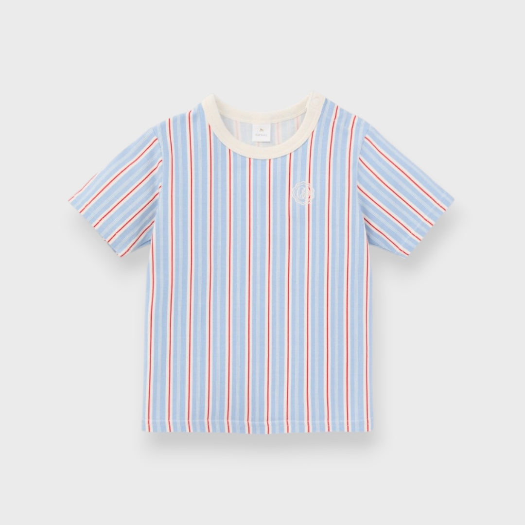 ORGANIC CANDY STRIPE BABY T-SHIRT (80・90CM)