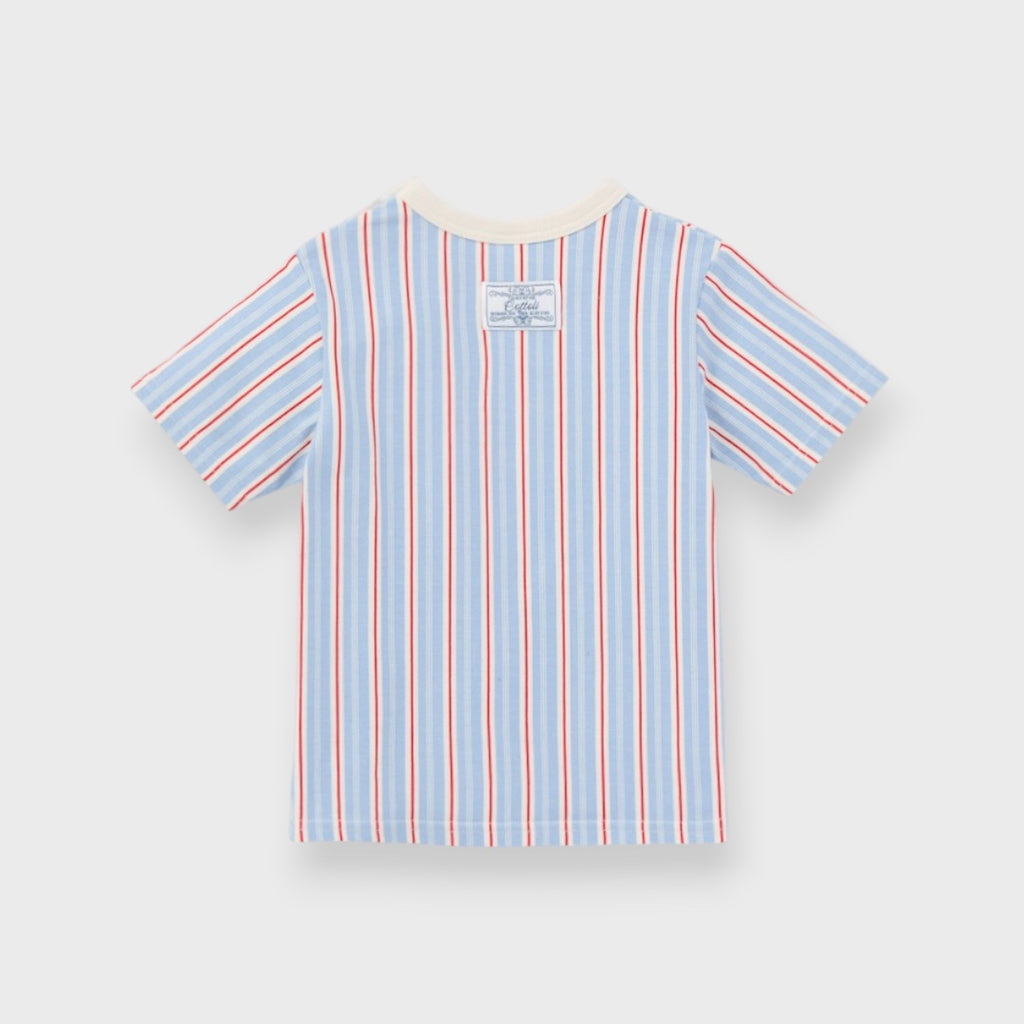 ORGANIC CANDY STRIPE BABY T-SHIRT (80・90CM)