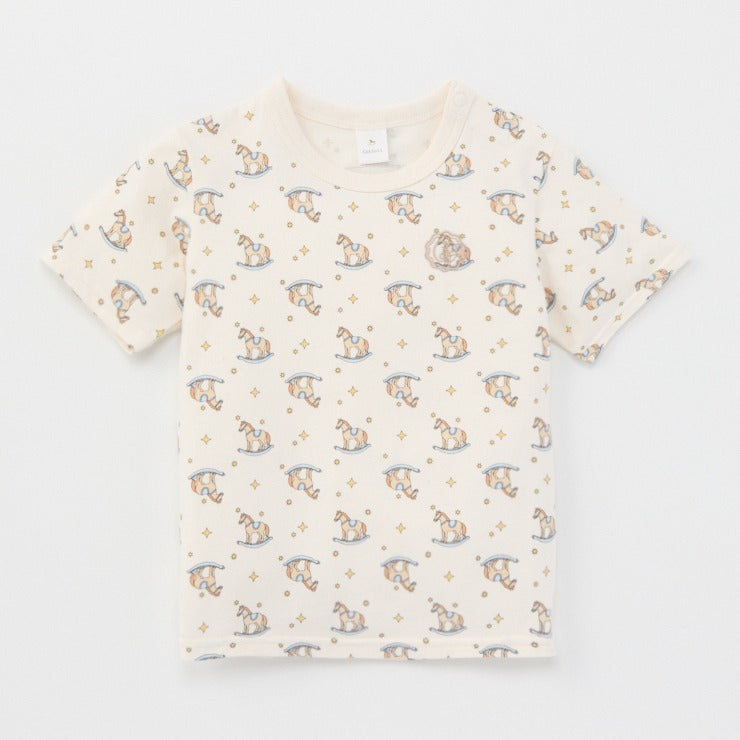 ORGANIC ANIMAL PRINT BABY T-SHIRT (80・90CM)