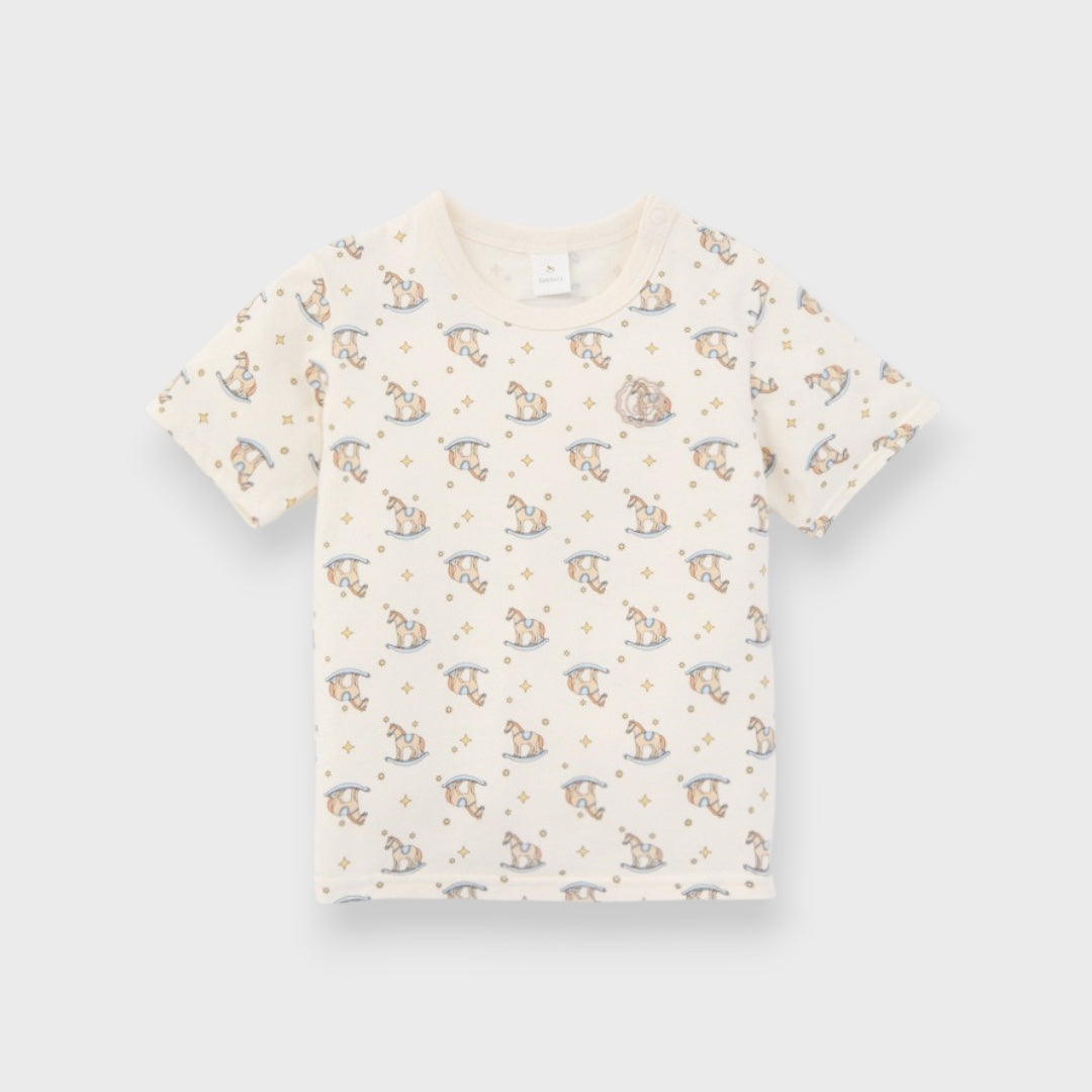 ORGANIC ANIMAL PRINT BABY T-SHIRT (80・90CM)