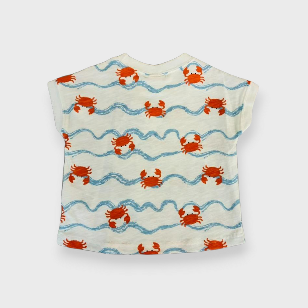 Kids (Size90cm) Crab All-Over Print Tee