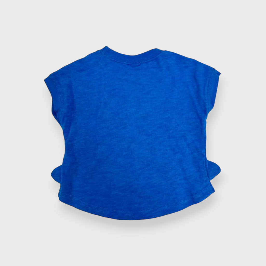 Kids (Size90-95cm) Shark Die-Cut Tee (Blue)