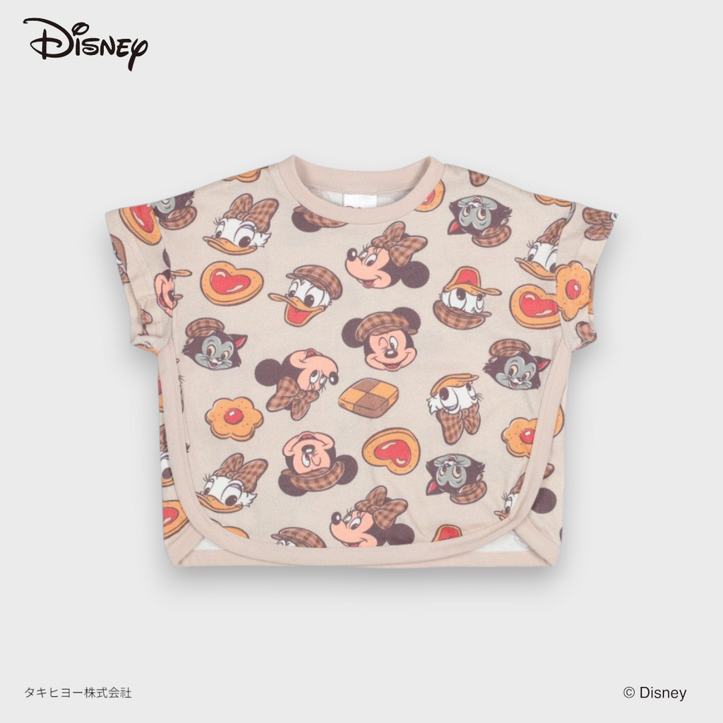 KIDS DISNEY -  MICKEY MOUSE & FRIENDS SHORT SLEEVE BABY T-SHIRT GREEN/ORANGE(80-95cm)