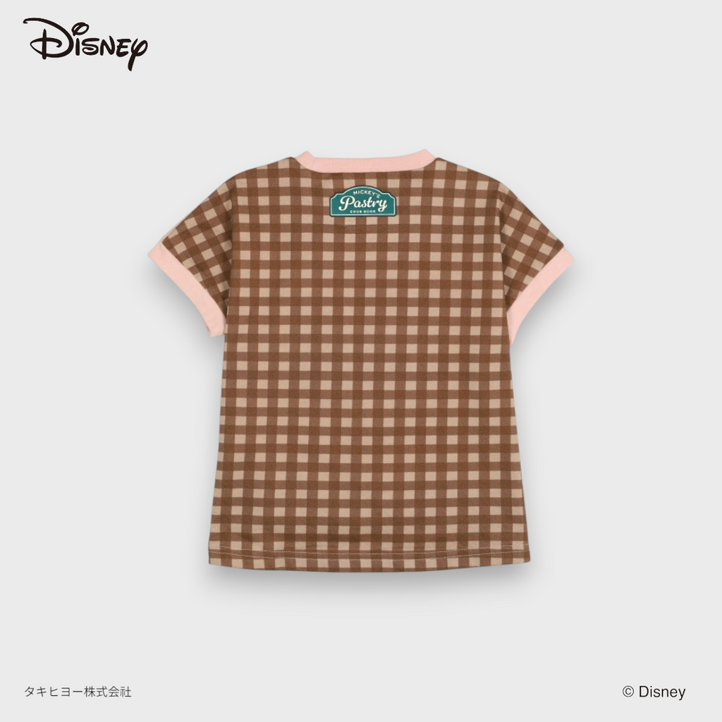 KIDS DISNEY - MICKEY&MINNIE SHORT SLEEVE BABY T-SHIRT BROWN (80-95cm)