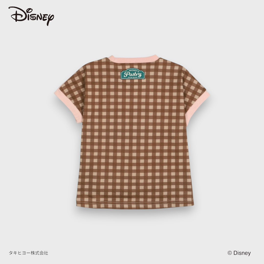 KIDS DISNEY - MICKEY&MINNIE SHORT SLEEVE BABY T-SHIRT BROWN (80-95cm)