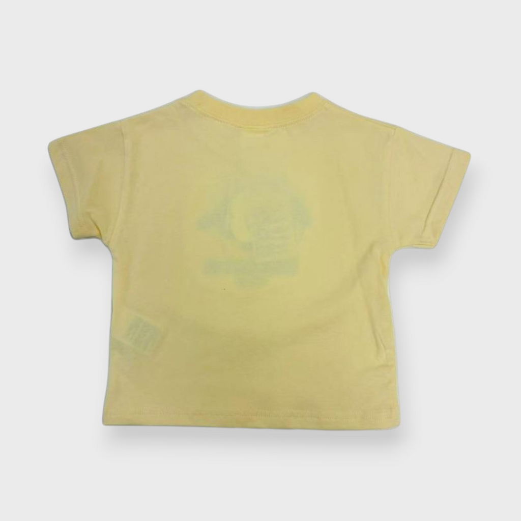 Kids (Size90cm) Whale Chenille-Embroidery Tee (Yellow)