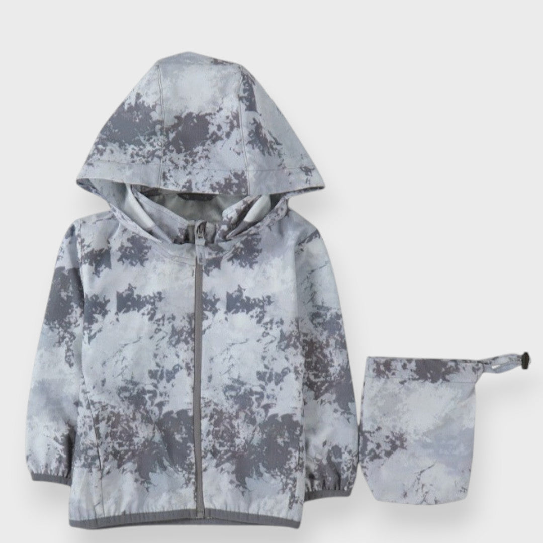 MISTY MARBLE BABY ZIP PARKA (90cm)