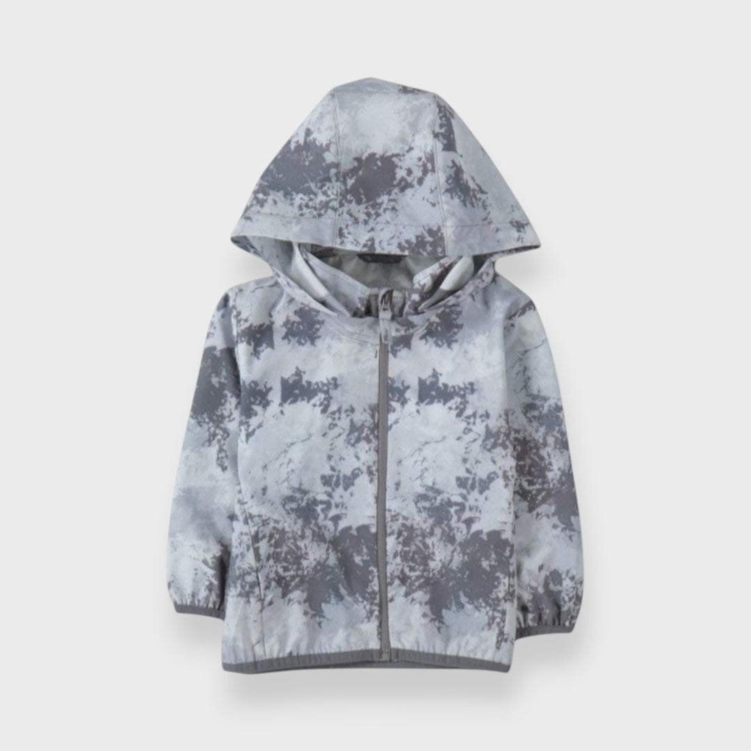 MISTY MARBLE BABY ZIP PARKA (90cm)