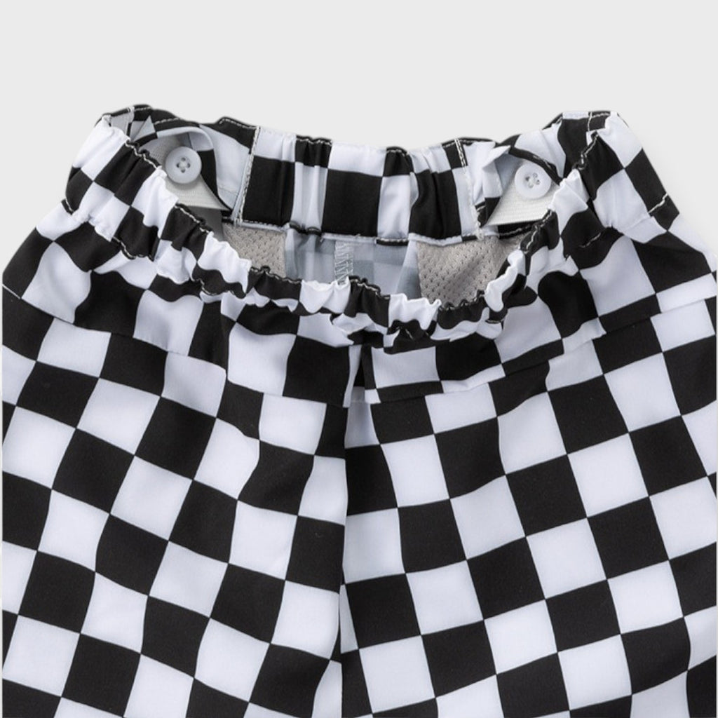 CHECKERBOARD BABY JOGGER PANTS (90cm)