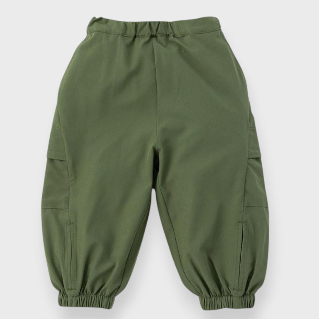 EASY SOLID BABY CARGO JOGGER PANTS (90cm)