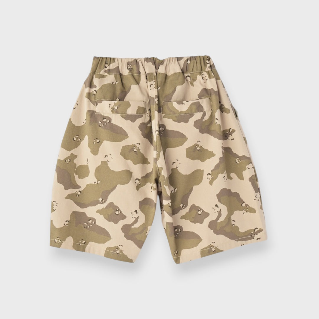 CAMO TWILL TUCK SHORT PANTS (100～120CM）
