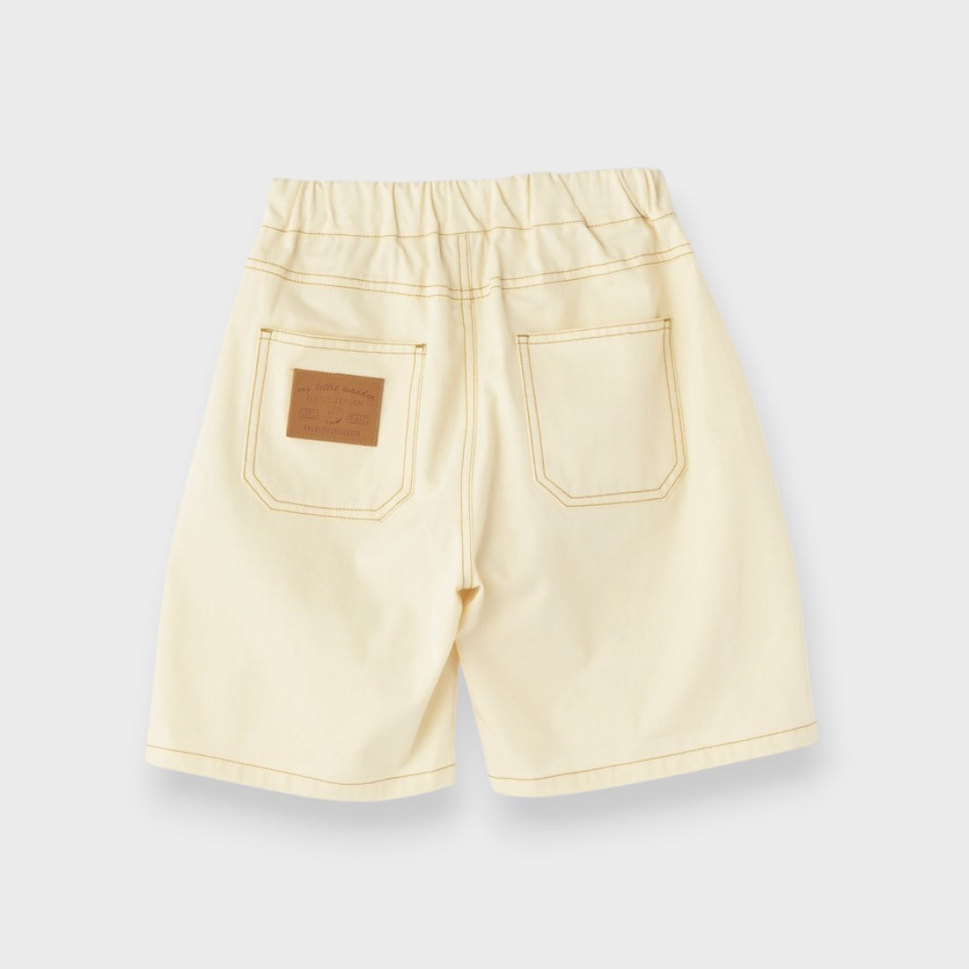 HAND-STITCH APPLE EMBROIDERY SHORTS (90CM）