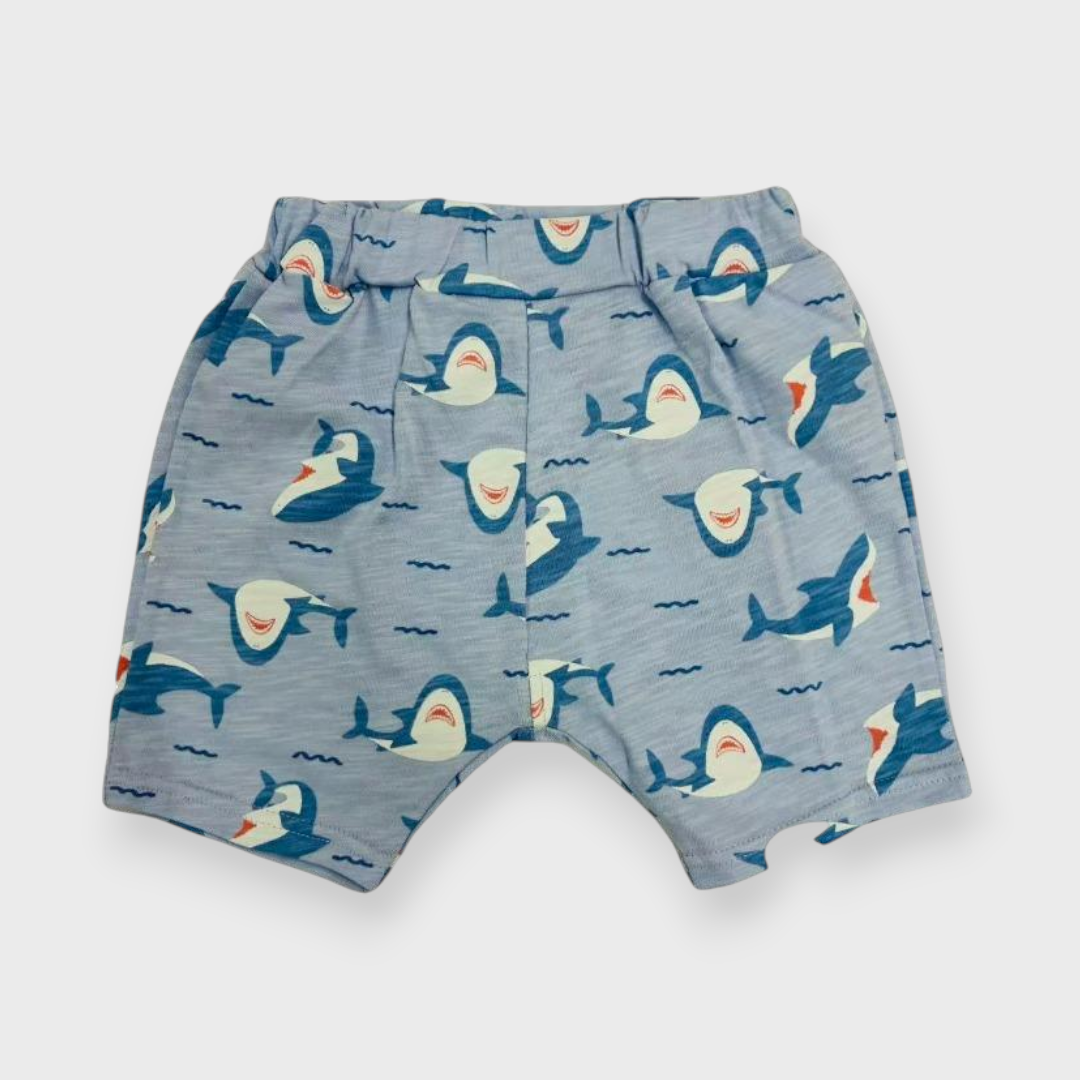 Kids (Size90cm) Shark All-Over Print Shorts