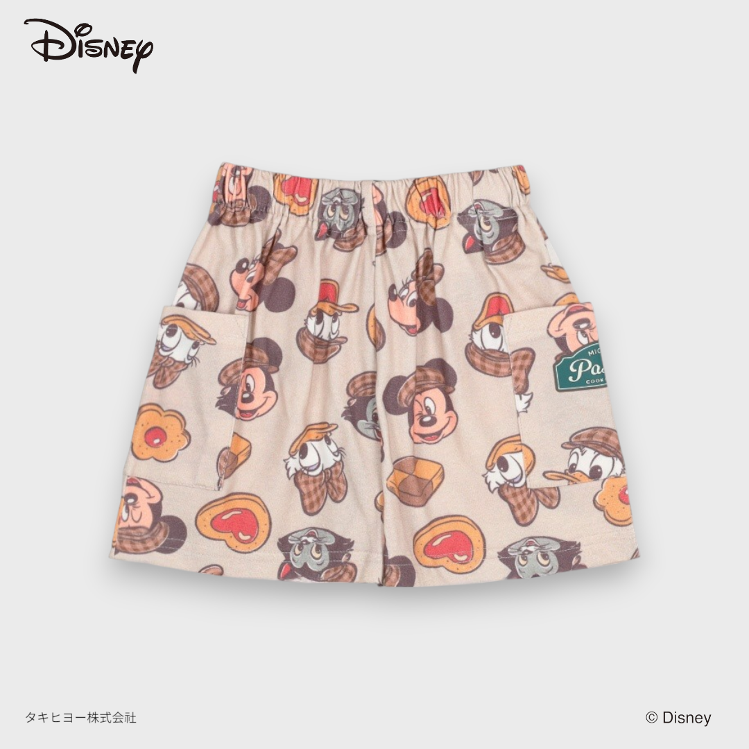 KIDS DISNEY - MICKEY&FRIENDS BABY SHORTS GREEN/ORANGE (80-95CM)