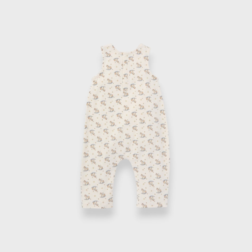 ORGANIC ANIMAL PRINT BABY SALOPETTE (80・90CM）