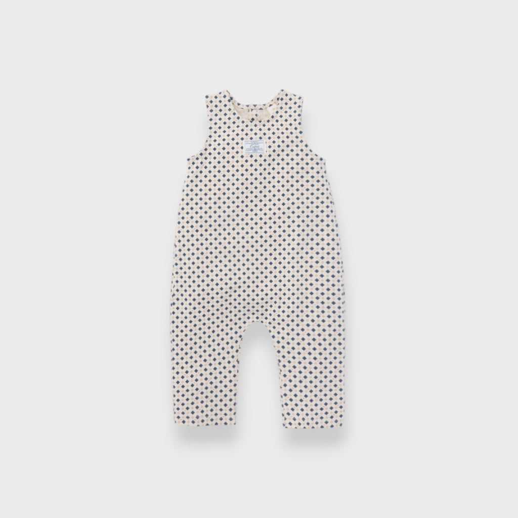 ORGANIC DOT PRINT BABY SALOPETTE (80・90CM）