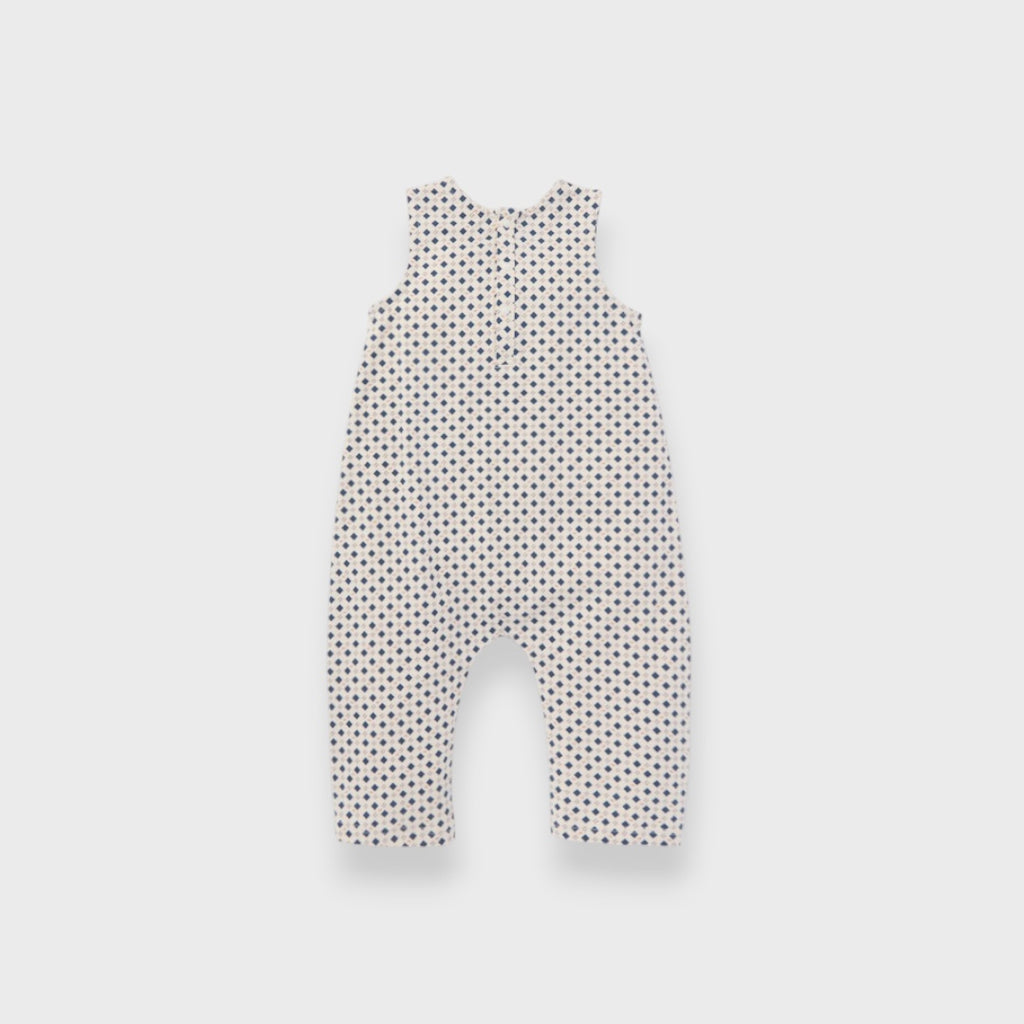 ORGANIC DOT PRINT BABY SALOPETTE (80・90CM）
