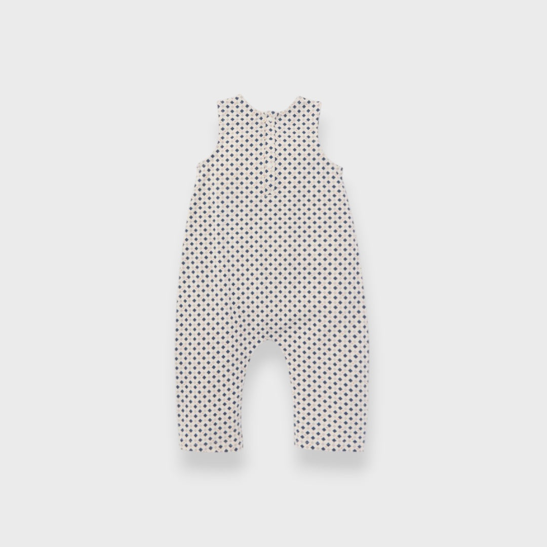 ORGANIC DOT PRINT BABY SALOPETTE (80・90CM）