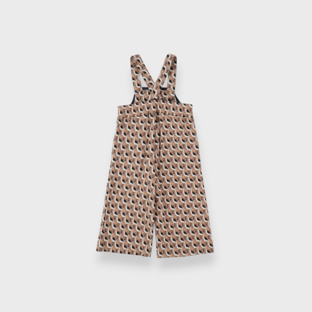 PATTERNED BABY OVERALLS