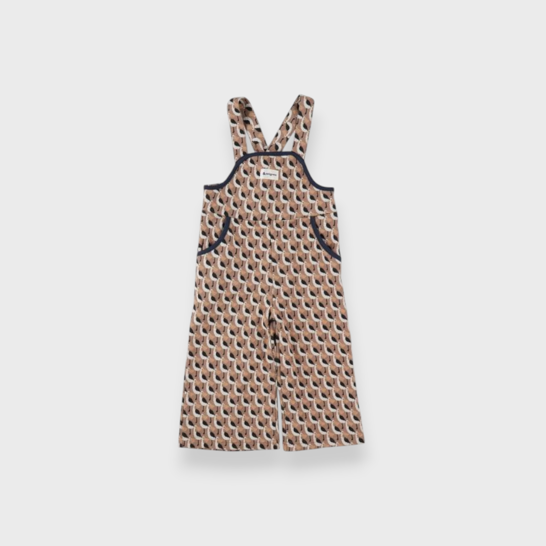 PATTERNED BABY OVERALLS