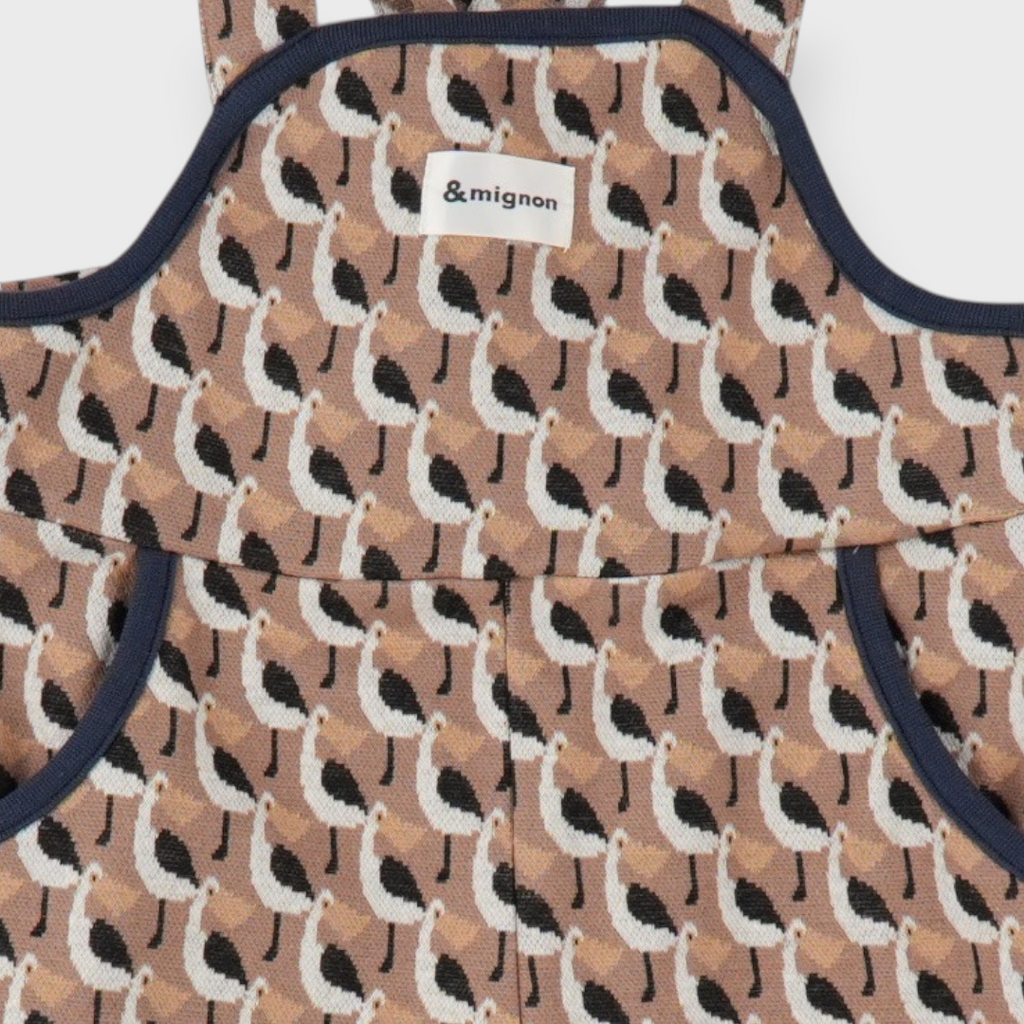 PATTERNED BABY OVERALLS