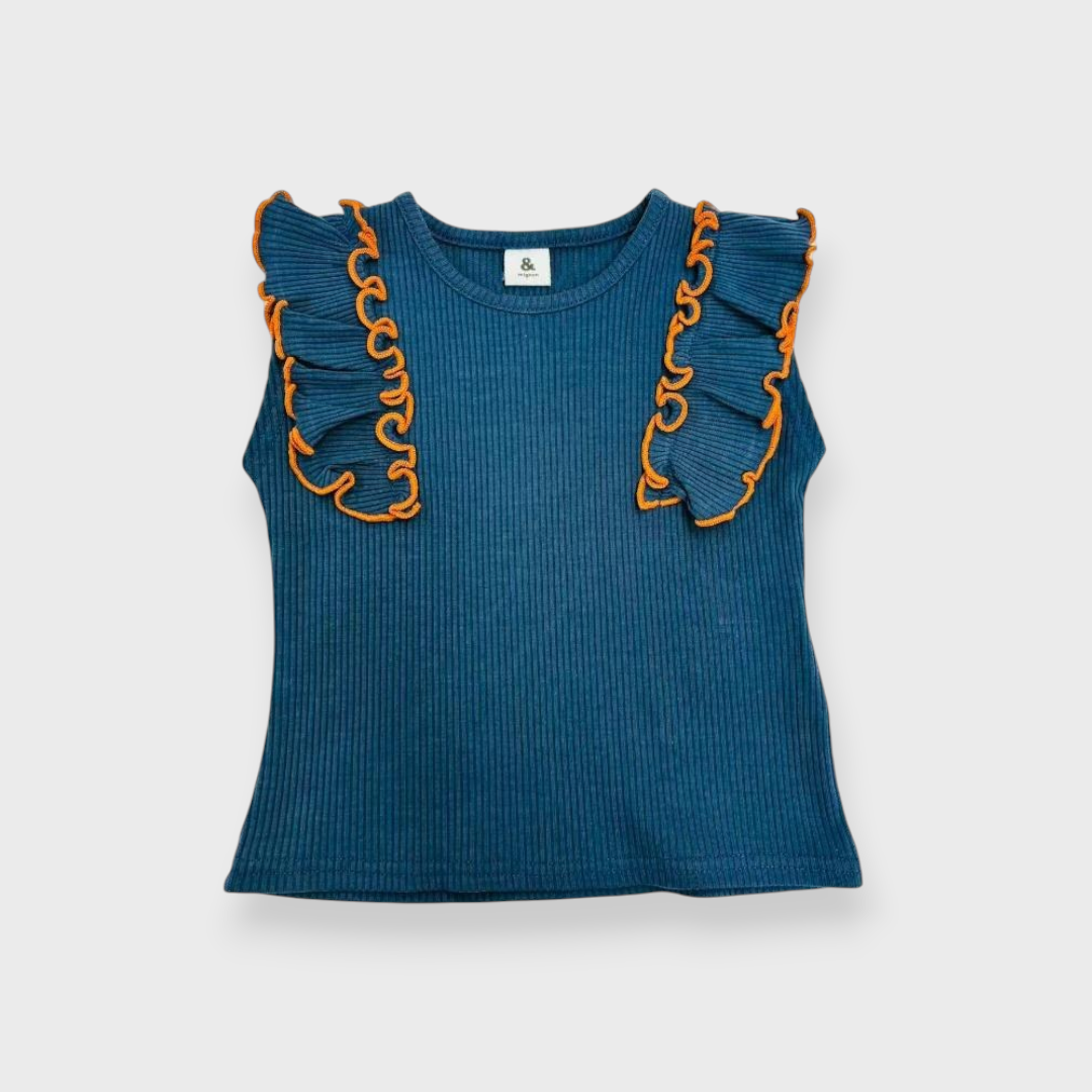 BABY RUFFLE RIB T-SHIRT (90CM)