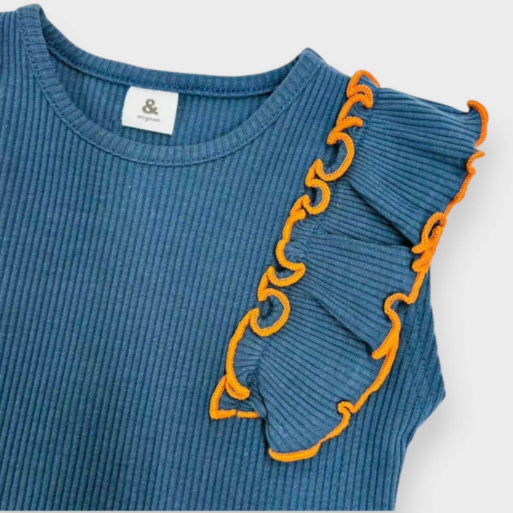 BABY RUFFLE RIB T-SHIRT (90CM)