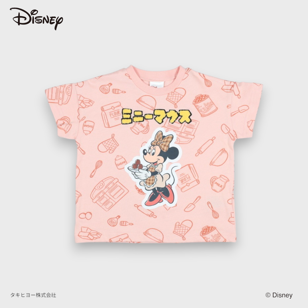 KIDS DISNEY - MINNIE SHORT SLEEVE BABY T-SHIRT PEACH (80-95cm)