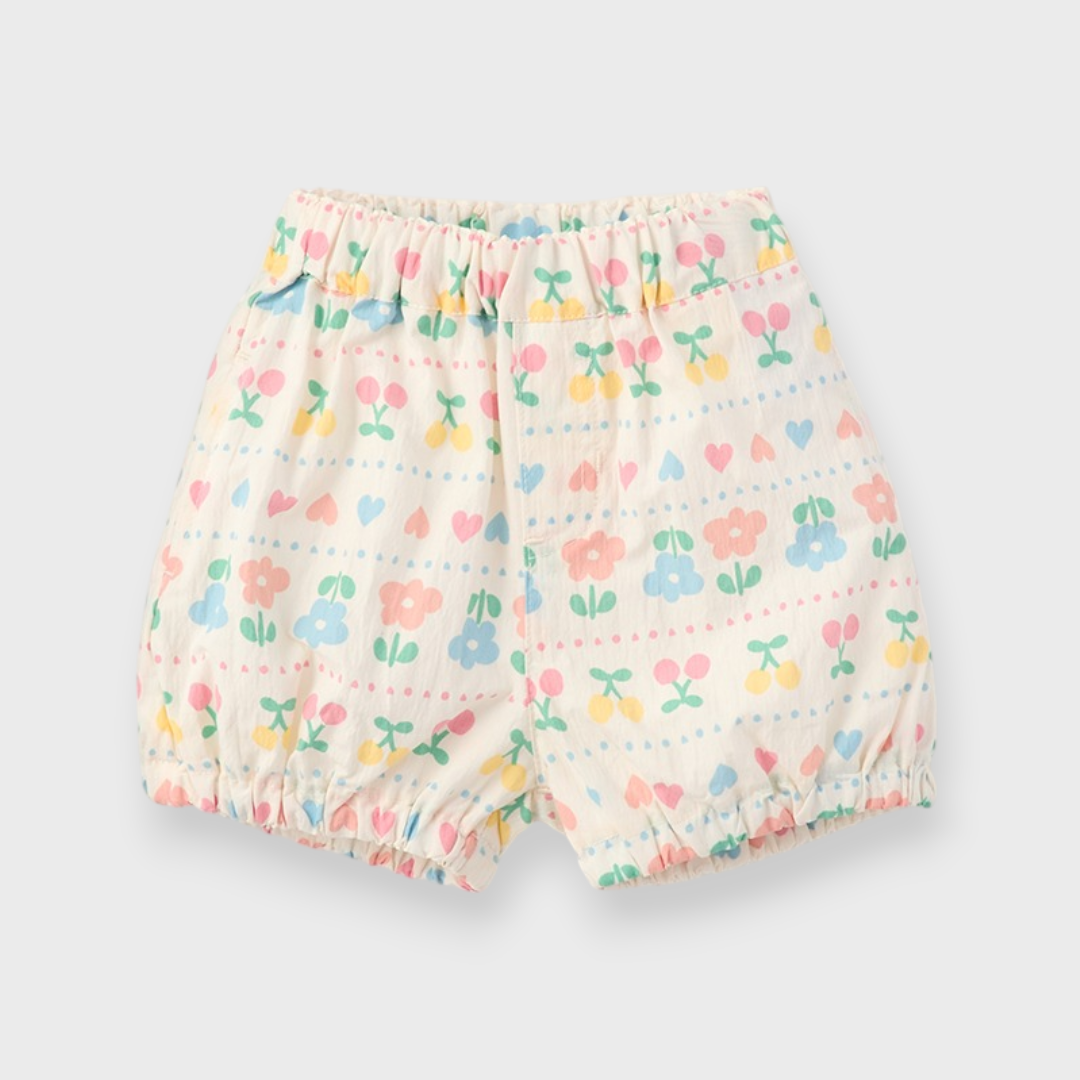 BABY FLORAL & CHERRY BLOOMER SHORTS (90CM)