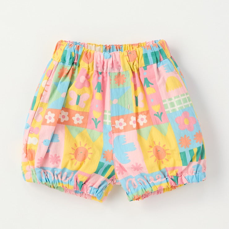 BABY FLORAL & CHERRY BLOOMER SHORTS (90CM)