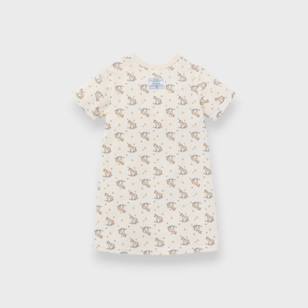ORGANIC ANIMAL PRINT BABY DRESS (80・90CM）