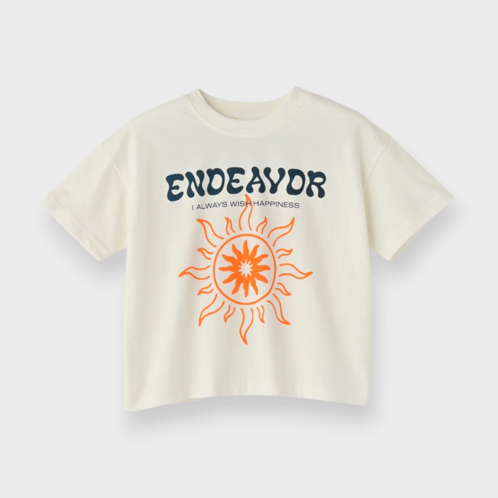 KIDS SHORT-SLEEVE T-SHIRT WITH FRONT AND BACK GRAPHICS (100–120 CM)