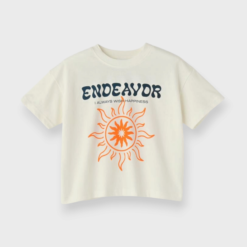 KIDS SHORT-SLEEVE T-SHIRT WITH FRONT AND BACK GRAPHICS (100–120 CM)