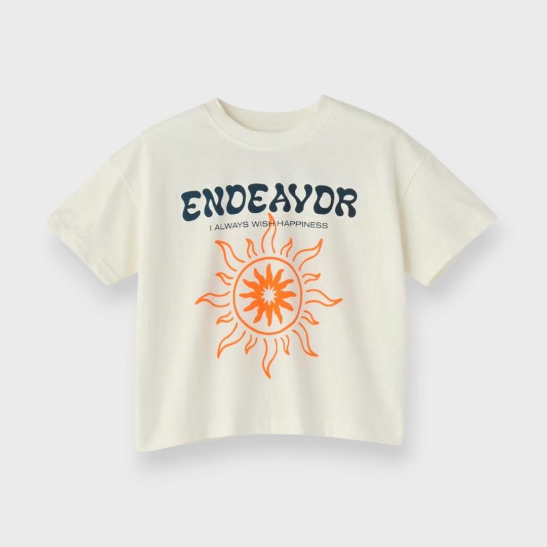 KIDS SHORT-SLEEVE T-SHIRT WITH FRONT AND BACK GRAPHICS (100–120 CM)