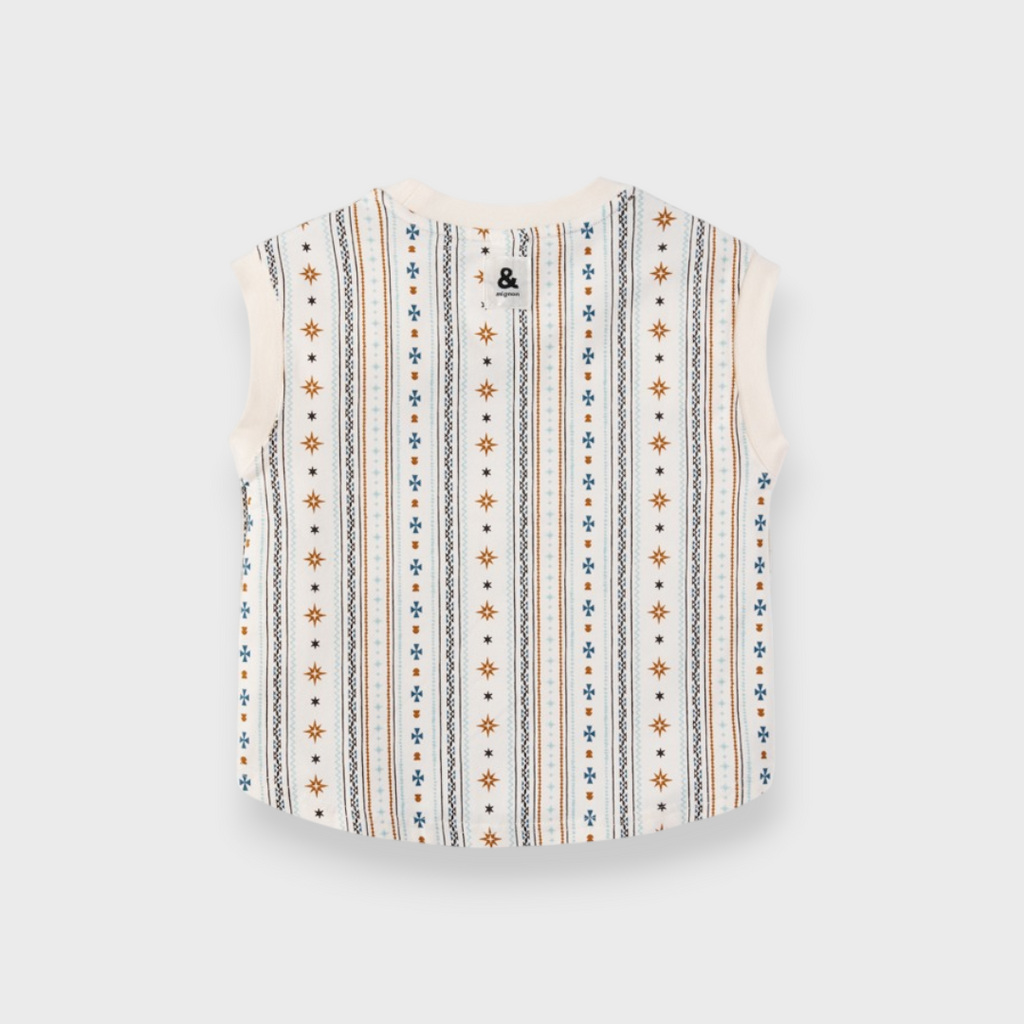 KIDS RETRO STRIPE T-SHIRT (100–120CM)