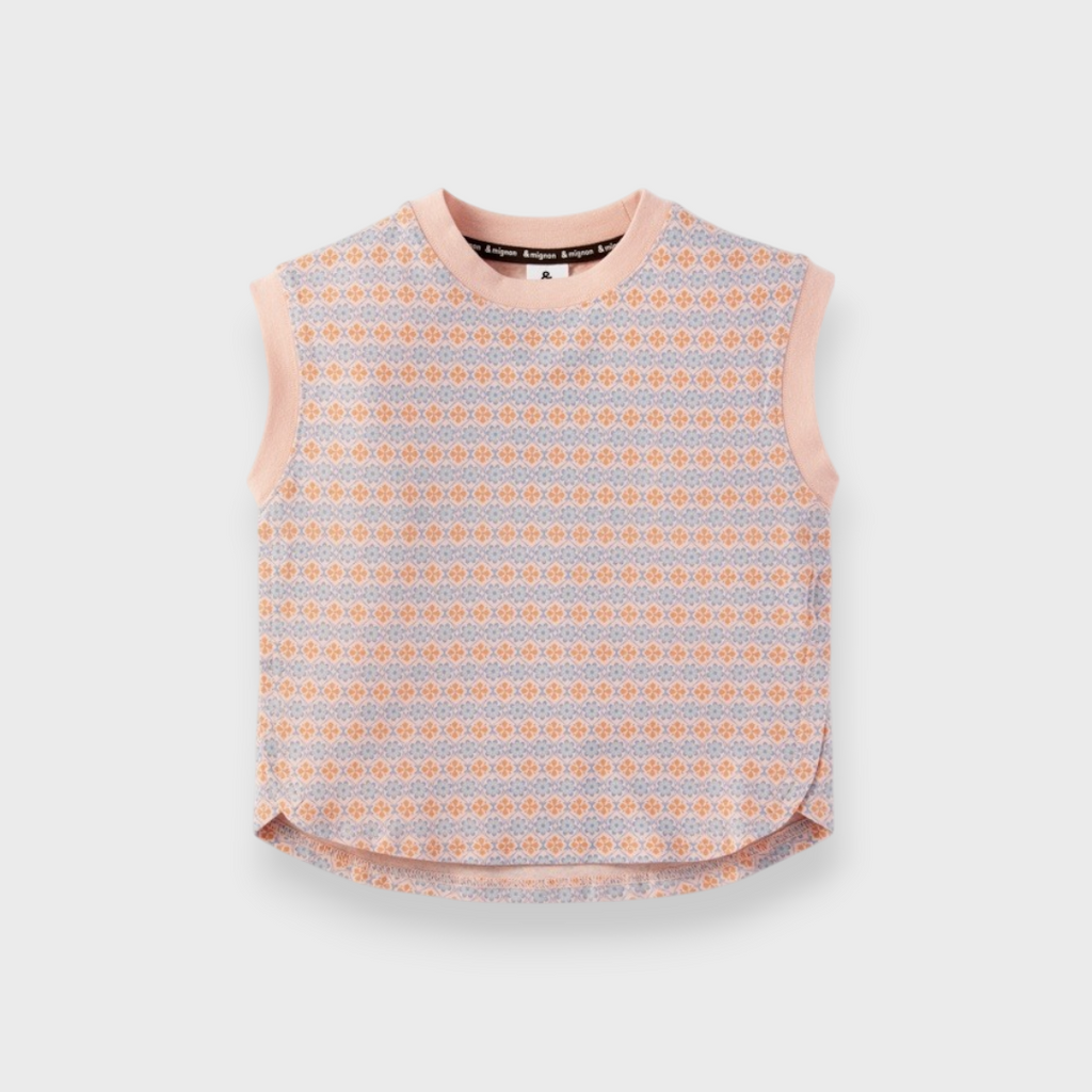 KIDS RETRO FLORAL PATTERN T-SHIRT (100–120CM)