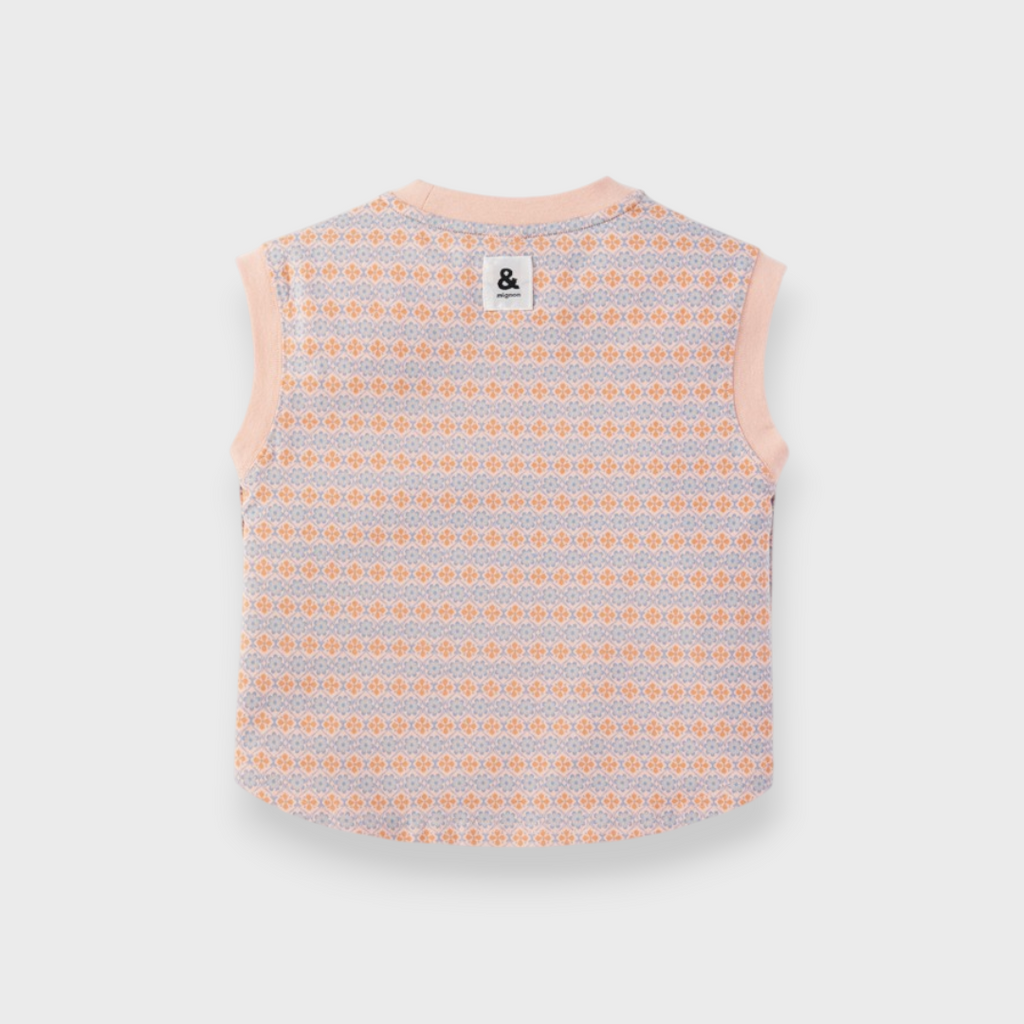 KIDS RETRO FLORAL PATTERN T-SHIRT (100–120CM)