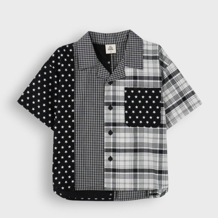 PATCHWORK CHECK SHIRT (100-120CM)