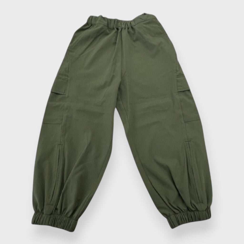 EVERYDAY SOLID KIDS CARGO JOGGER PANTS (100–120cm)