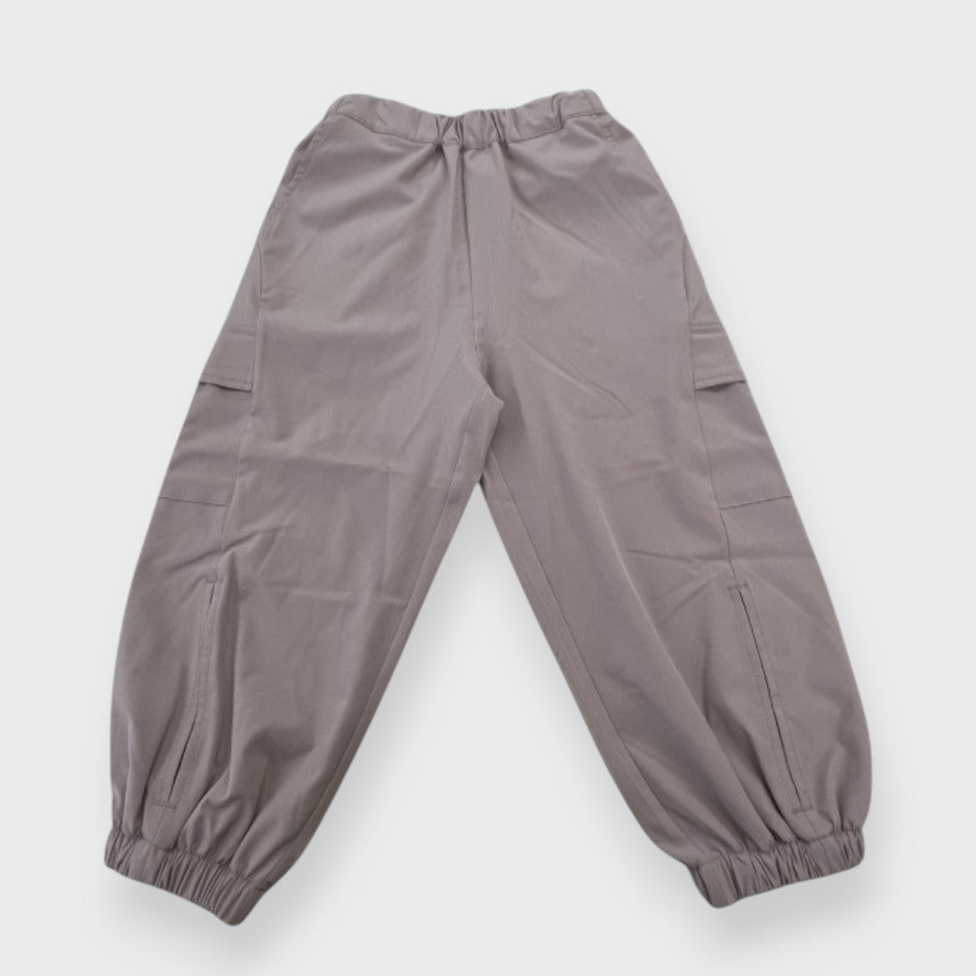 EVERYDAY SOLID KIDS CARGO JOGGER PANTS (100–120cm)