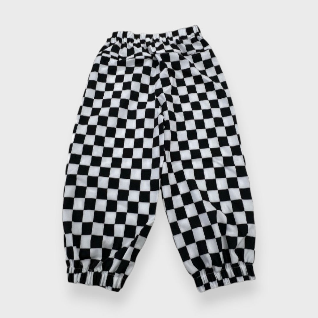 STREET CHECKERBOARD KIDS JOGGER PANTS (110–120cm)