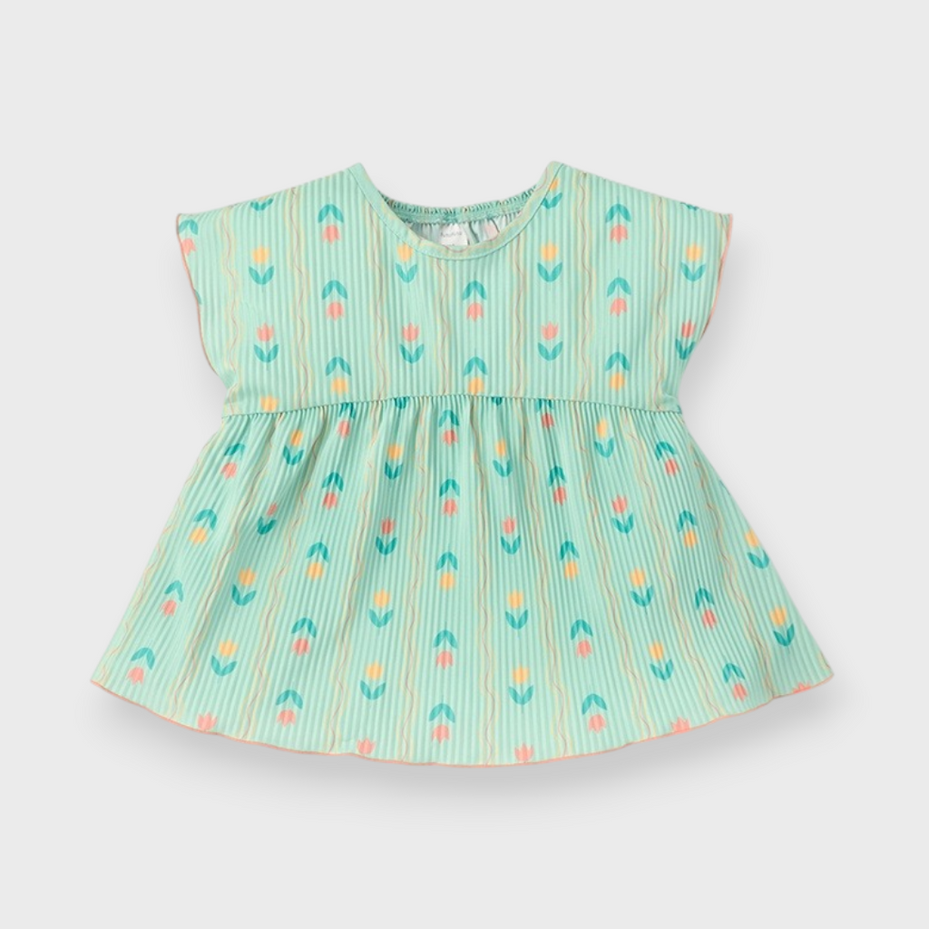 KIDS TULIP PRINT TUNIC (100–120CM)
