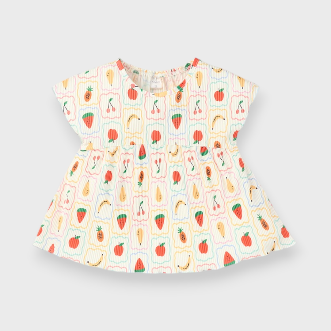 KIDS FRUIT PRINT TUNIC (100–120CM)