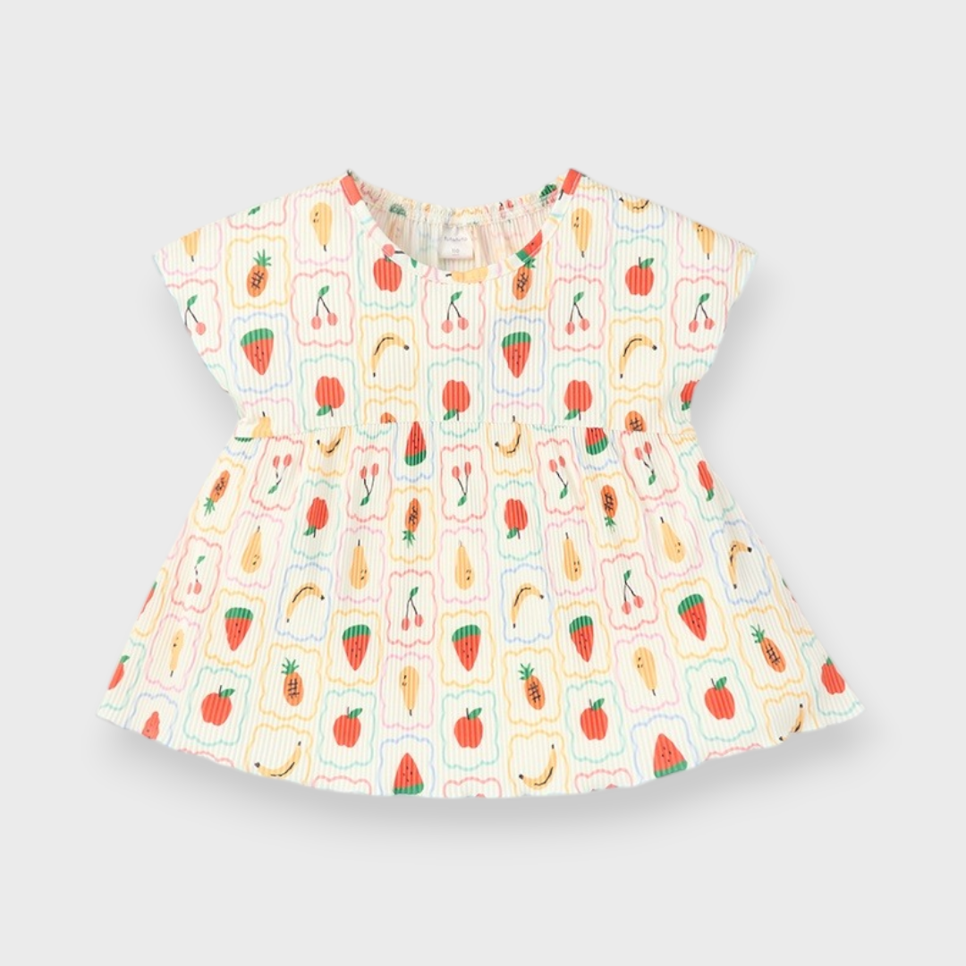 KIDS FRUIT PRINT TUNIC (100–120CM)