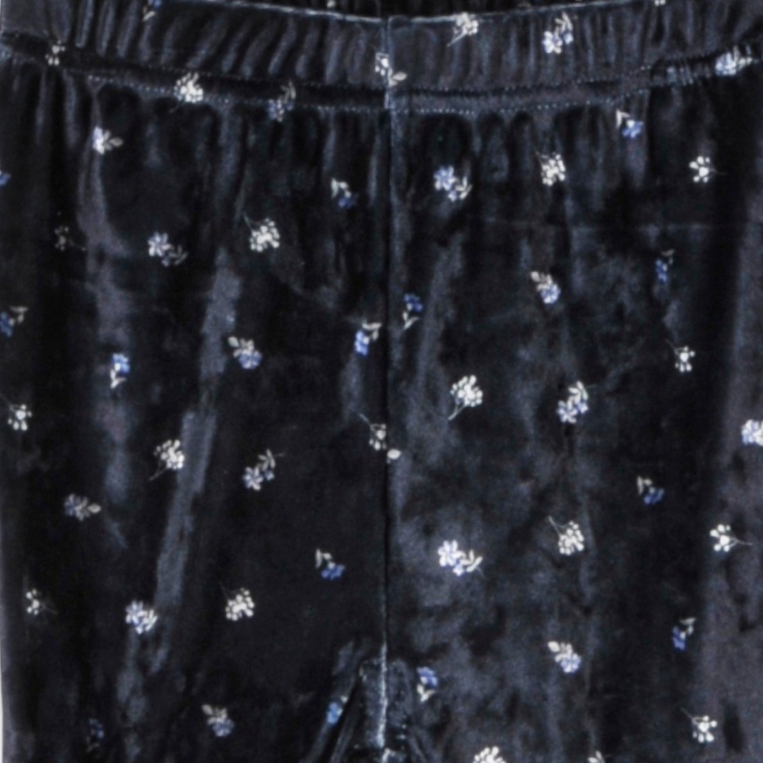KIDS &MIGNON FLORAL PRINT TRIPLE-TIER RUFFLE FLARED PANTS (100CM)