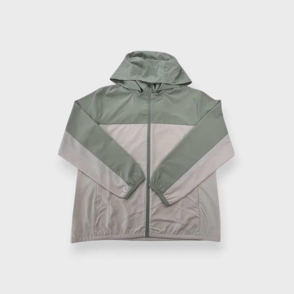 SPORTY GEOMETRIC COLORBLOCK JUNIOR JACKET (130–160cm)