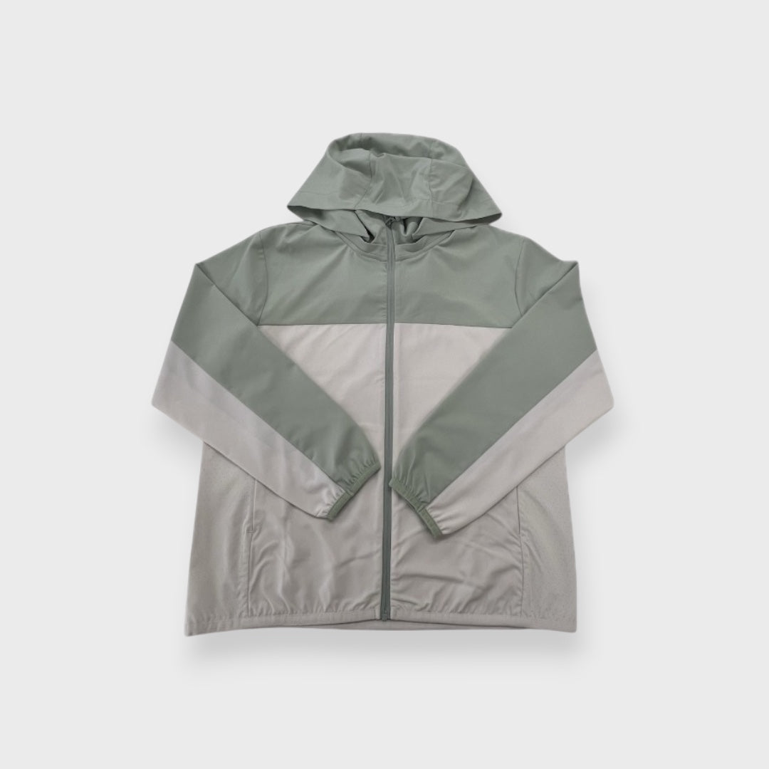 SPORTY GEOMETRIC COLORBLOCK JUNIOR JACKET (130–160cm)